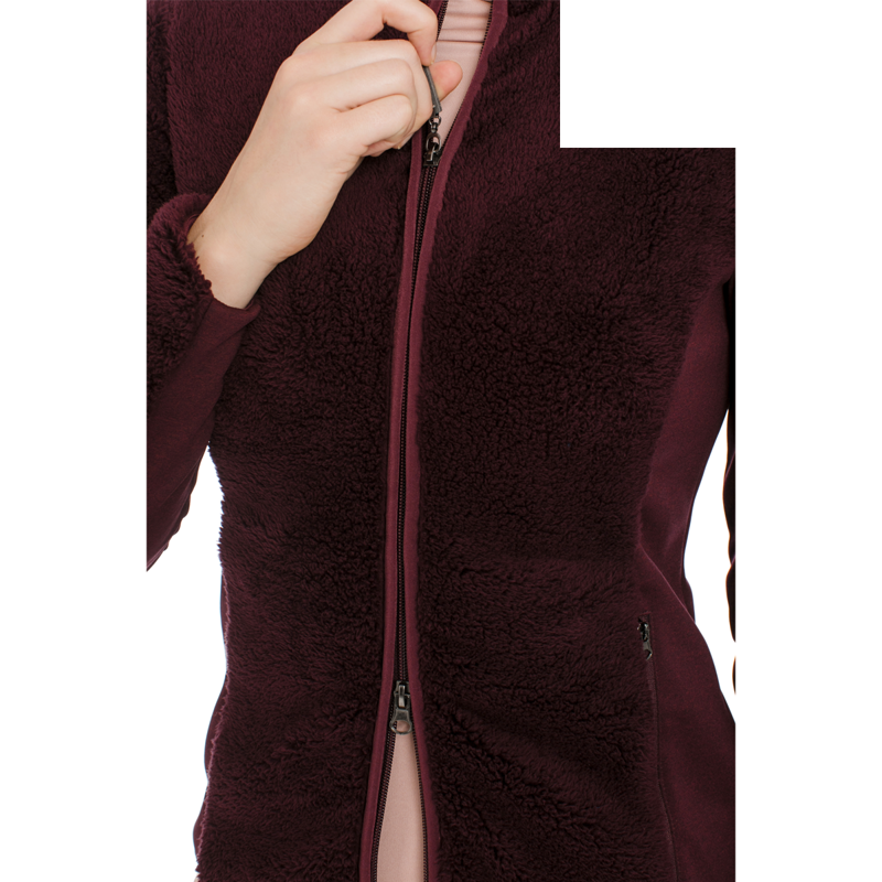 Horseware Ladies Cardi Cozy Fleece - Fig-2